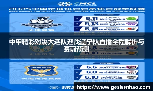 中甲精彩对决大连队迎战辽宁队直播全程解析与赛前预测
