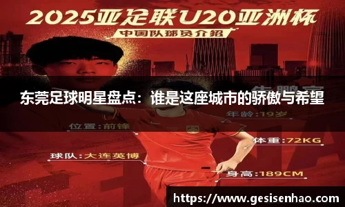 东莞足球明星盘点：谁是这座城市的骄傲与希望